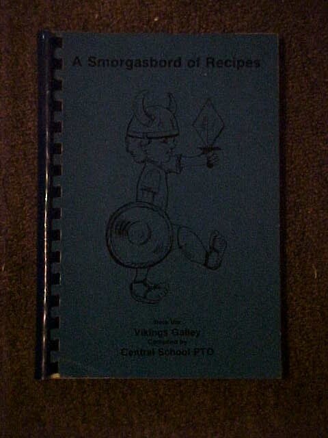 A SMORGASBORD OF RECIPES Cookbook,,  VIKINGS GALLEY, CENTRAL SCHOOL  PTO (1983
