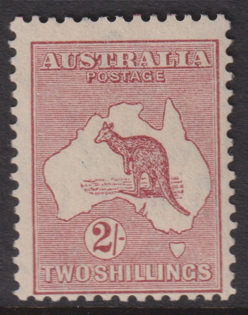 AUSTRALIA Roos - 1935 CofA Wmk 2/- MAROON  SG 134 MNH Cv $20 [F7446]