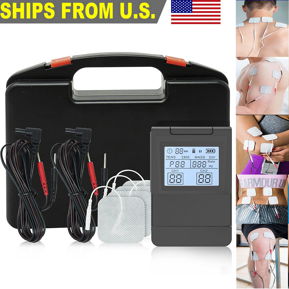 TENS 7000 Digital Pain Management Unit OTC Muscle Stimulator with Accessories