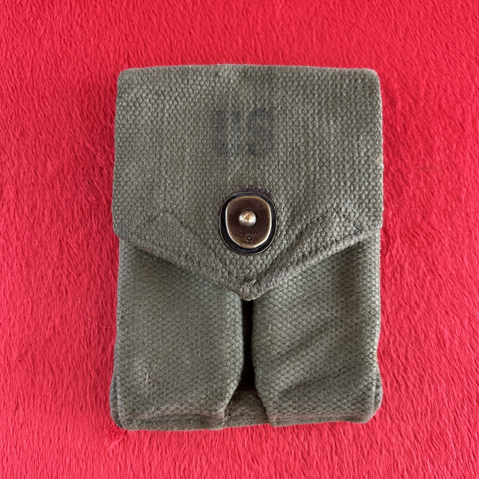 USGI Vietnam War Army COLT 1911 .45 PISTOL OD AMMO MAG POUCH M1956 USGI Vietnam War Army COLT 1911 .45 PISTOL OD AMMO MAG POUCH M1956