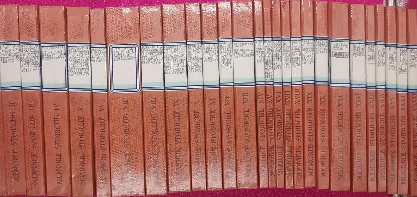 MEMORIE STORICHE 27 VOL. MEMORIE STORICHE 27 VOL.