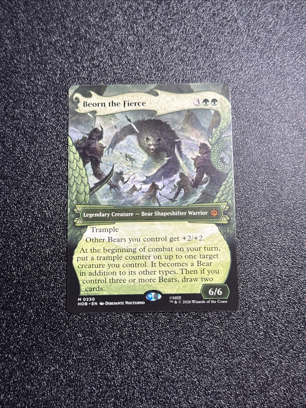 Wizards of the Coast MTG Beorn the Fierce HOB 0230 Rare EN Ext Art Wizards of the Coast MTG Beorn the Fierce HOB 0230 Rare EN Ext Art