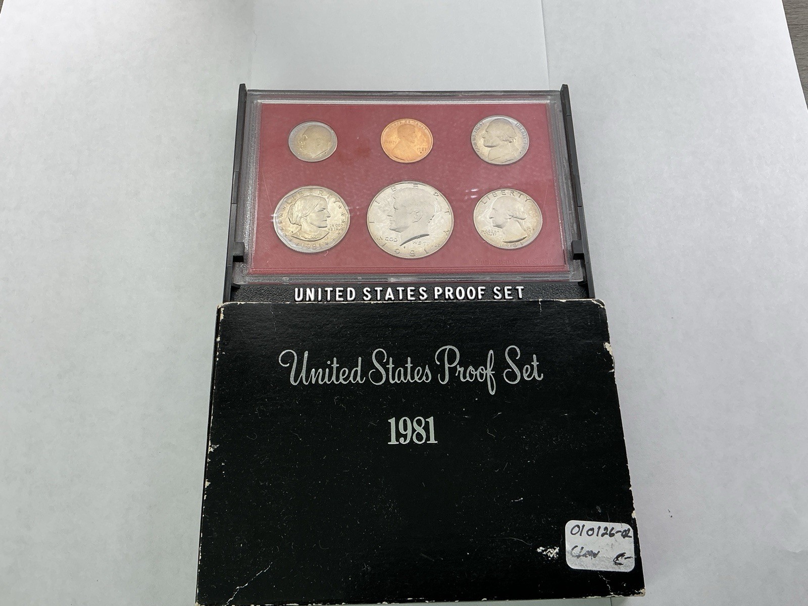 1981 S Proof Set Type 2 All 6 Coins have Clear “S” 010126 02ae