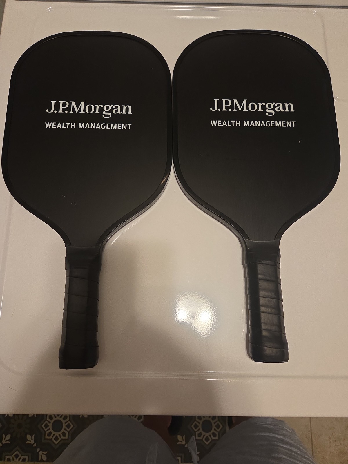 J.P. Morgan Wealth Management Pickleball Paddle Set of 2 J.P. Morgan Wealth Management Pickleball Paddle Set of 2