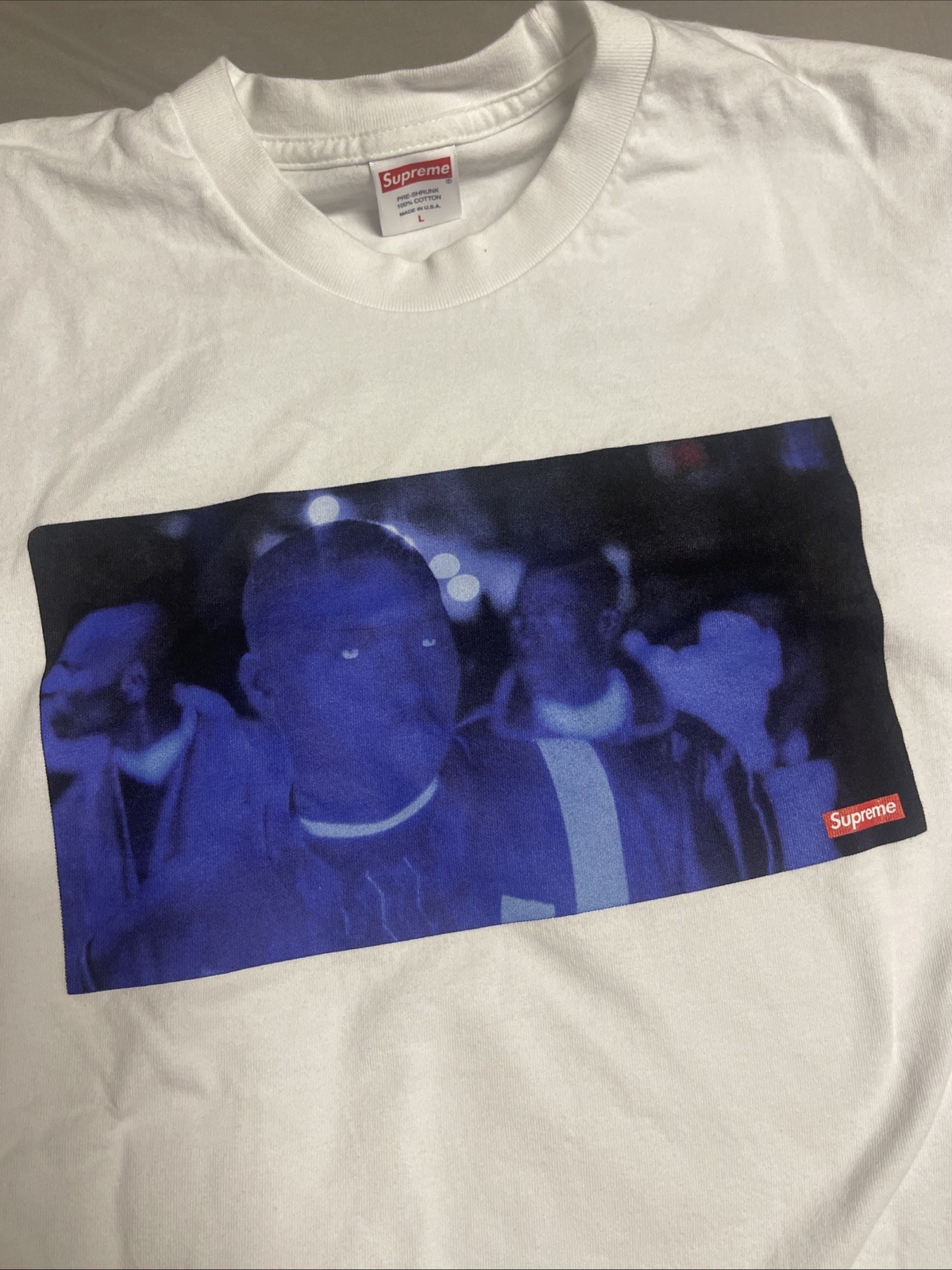 Supreme America Eats It’s Young Tee Large White (Nas, DMX, Belly) Supreme America Eats It’s Young Tee Large White (Nas, DMX, Belly)