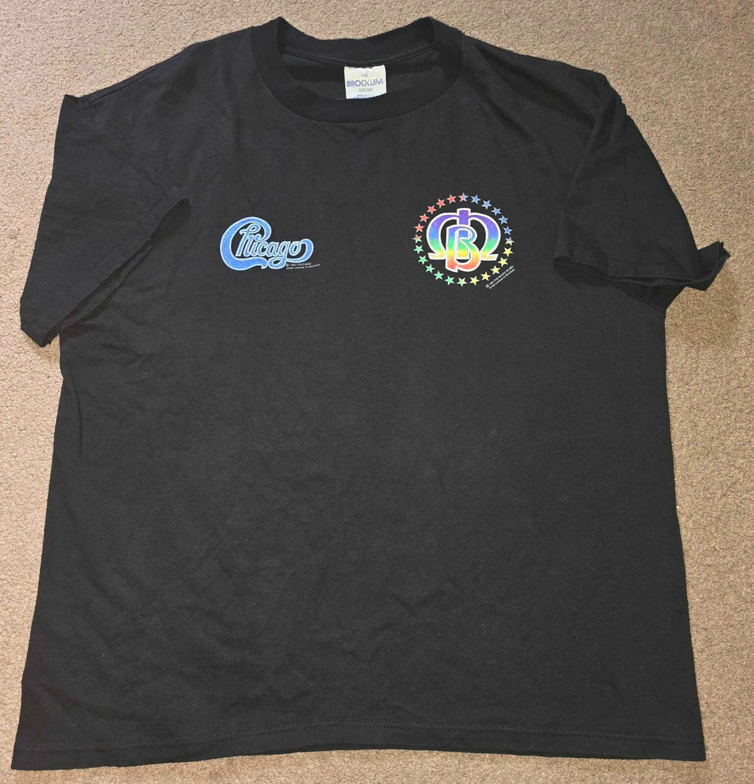 Vtg 1992 Chicago Moody Blues Local Crew Concert Tour Shirt XL Brockum Group USA
