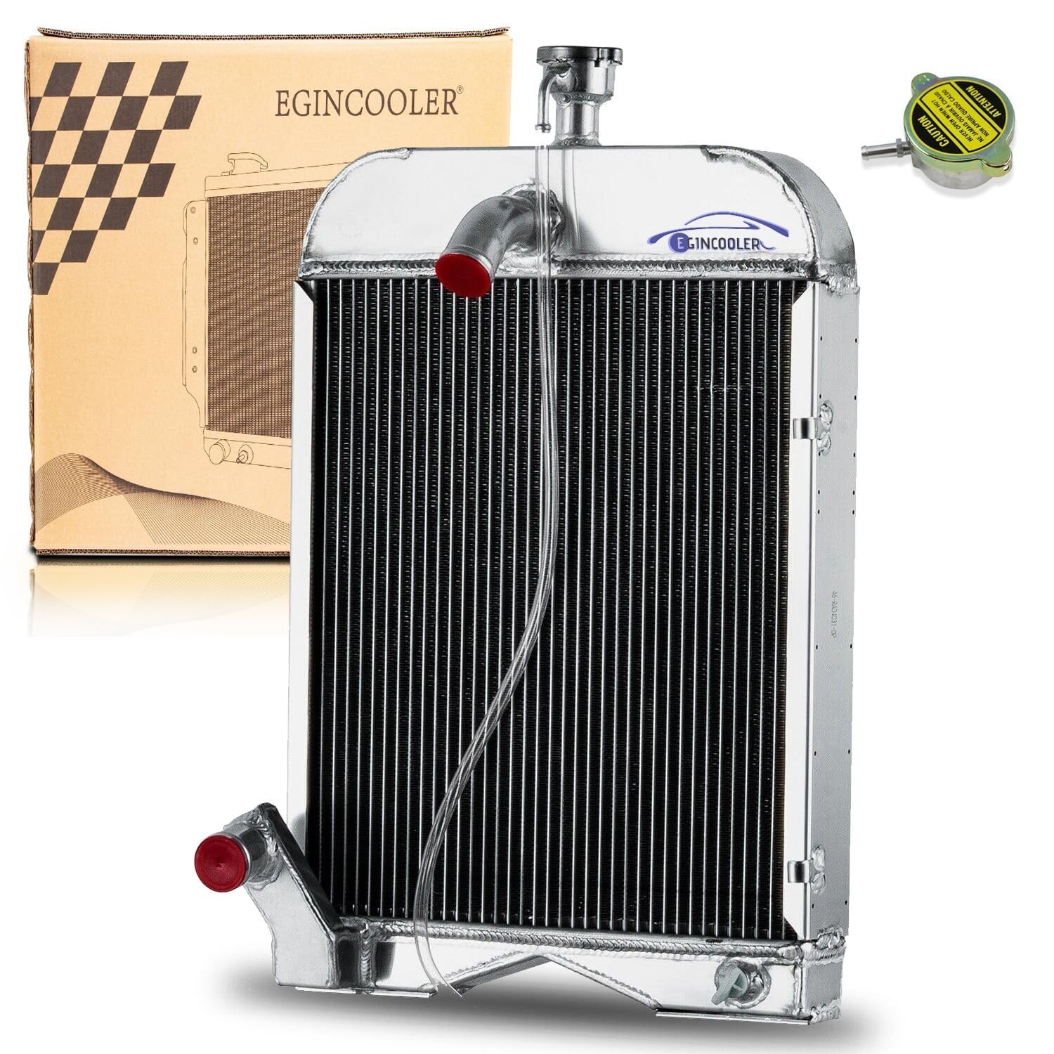 OEM# 8N8005 86551430 for Ford 8N 9N 2N Aluminum 3 Rows Core Radiator Tractors...