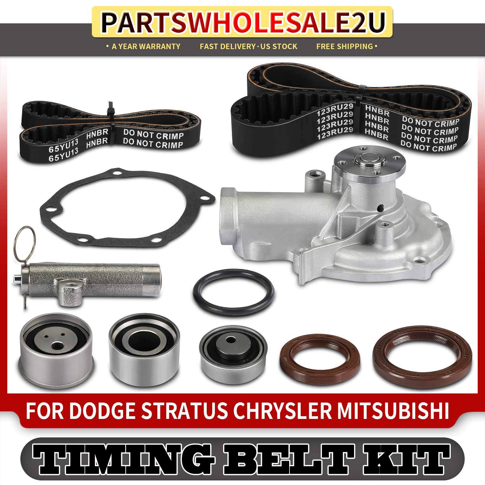 9x Timing Belt Kit for Dodge Stratus 01-05 Mitsubishi Eclipse Galant Chrysler