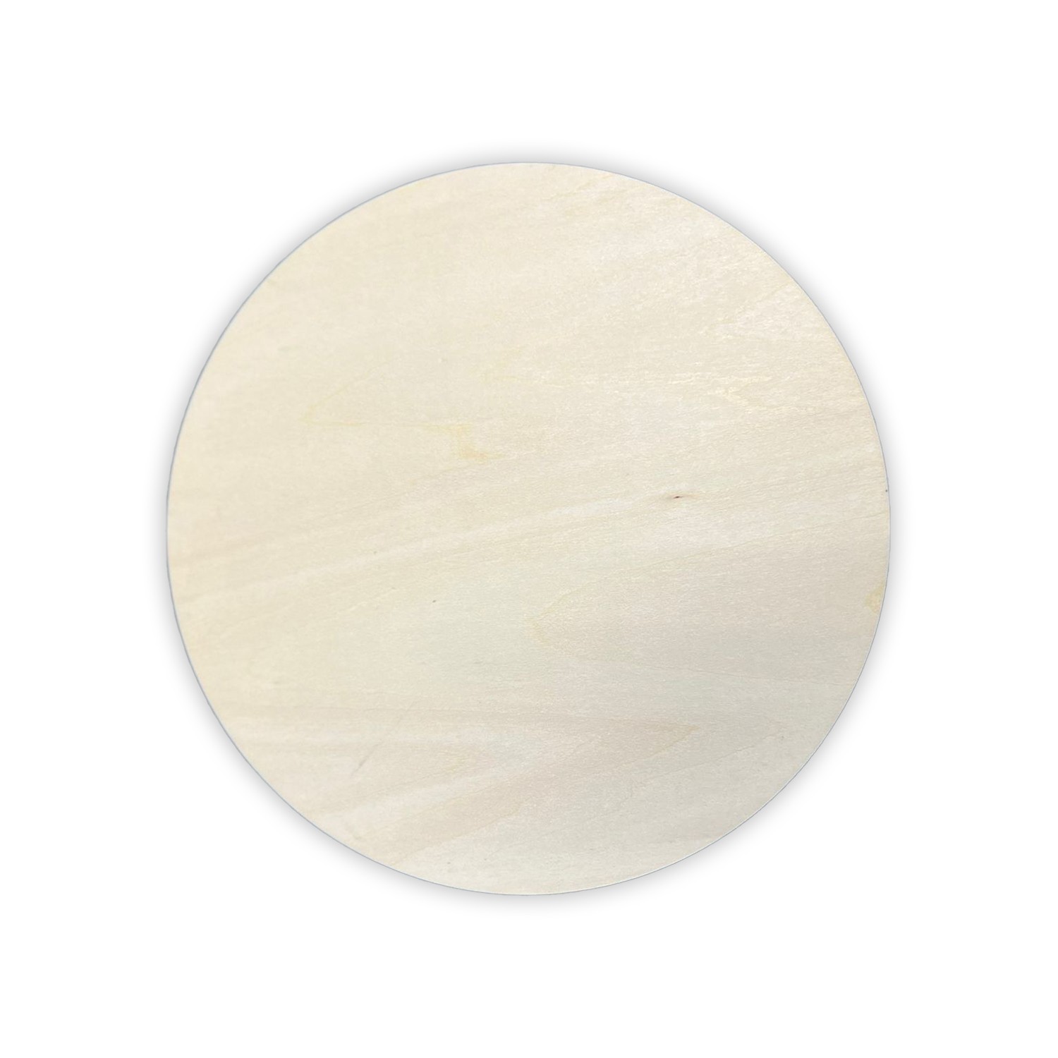 Unfinished Wooden Round Shape Cutout – Blank Craft Circles – Laser-Cut Wood
