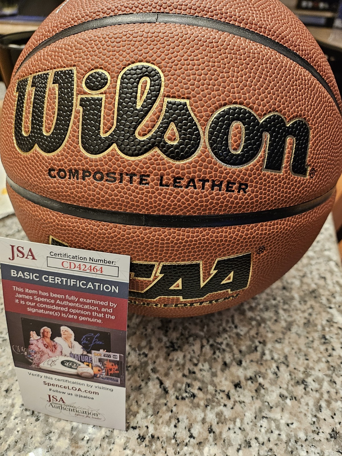 Iowa Hawkeyes 🦅 💛   Coach Ben McCollum Signed NCAA Mens Basketball w/JSA Cert.