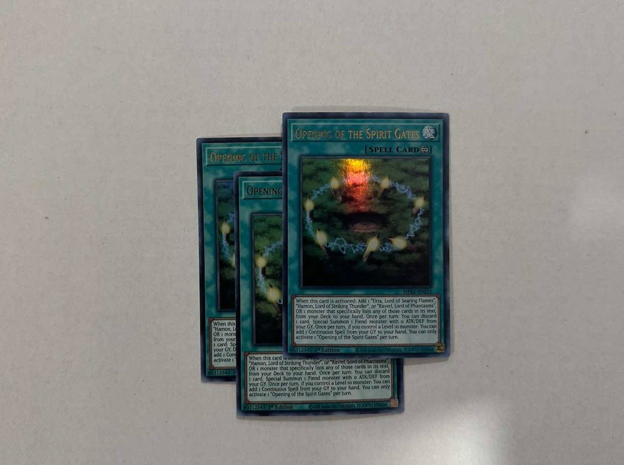 Yugioh 3x Opening of the Spirit Gates MP21-EN251 Ultra Rare 1st Ed NM Yugioh 3x Opening of the Spirit Gates MP21-EN251 Ultra Rare 1st Ed NM