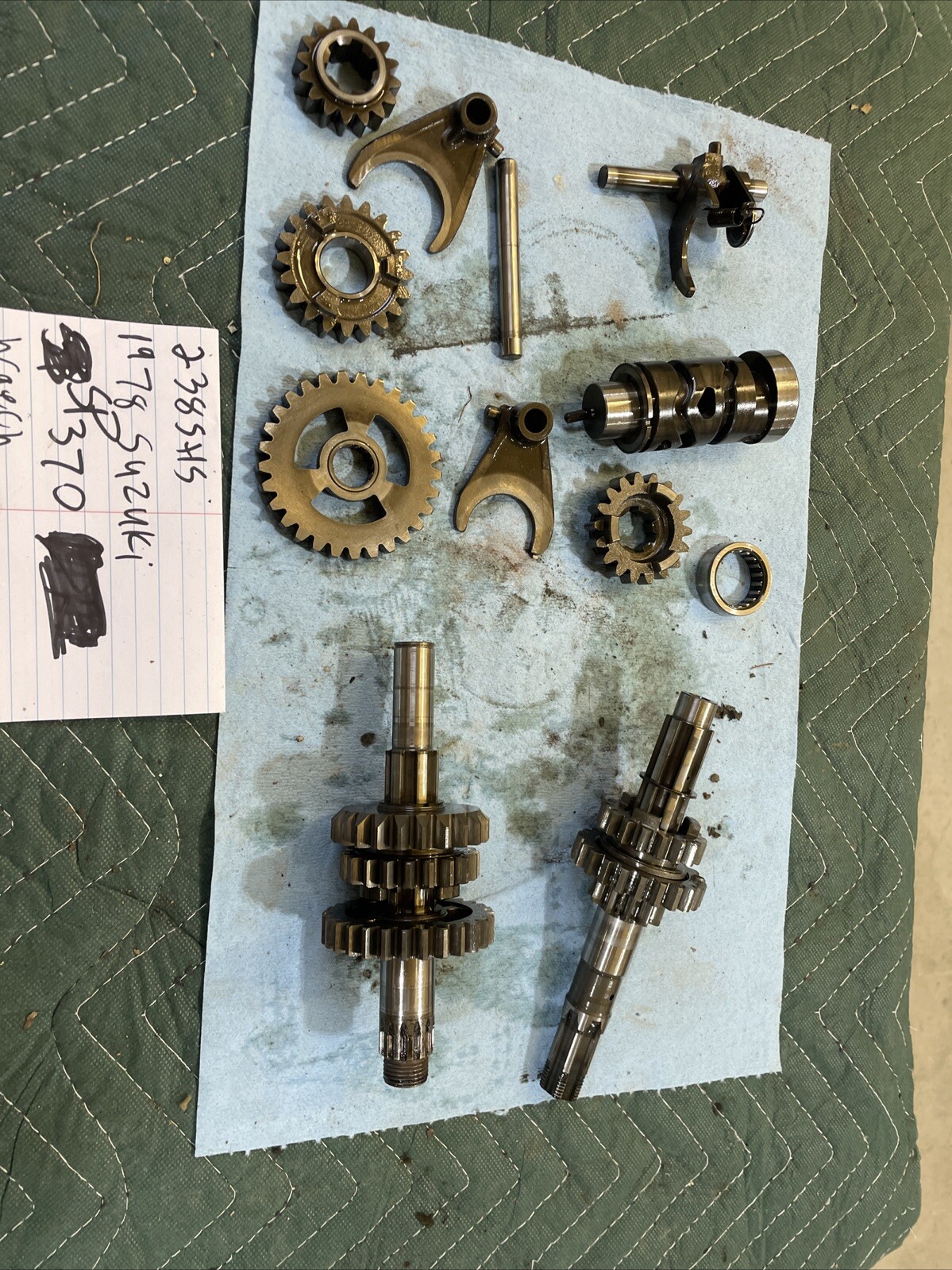 1978 Suzuki Sp 270 Transmission Gears Guts 238