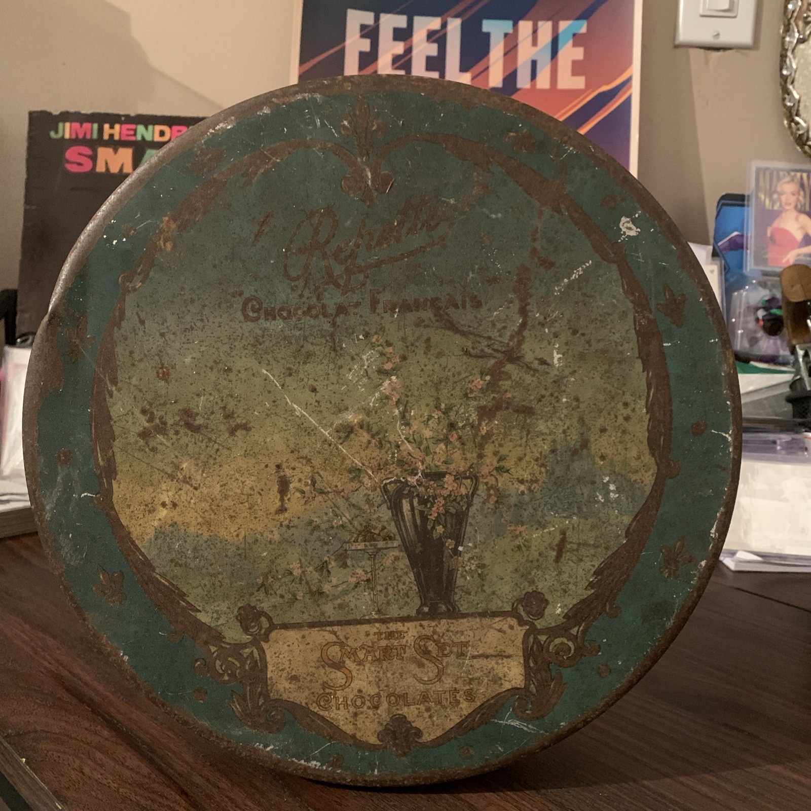 Antique European Chocolate Tin Large 10-Inch Vintage Litho Metal EBay 1/1 🔥 Antique European Chocolate Tin Large 10-Inch Vintage Litho Metal EBay 1/1 🔥