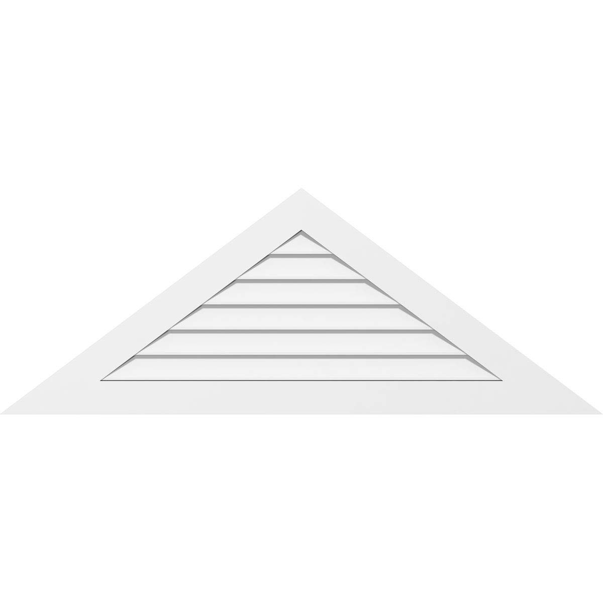 Ekena Millwork GVPTR60X1801SN Triangle Surface Mount PVC Gable Vent, Factory Pri
