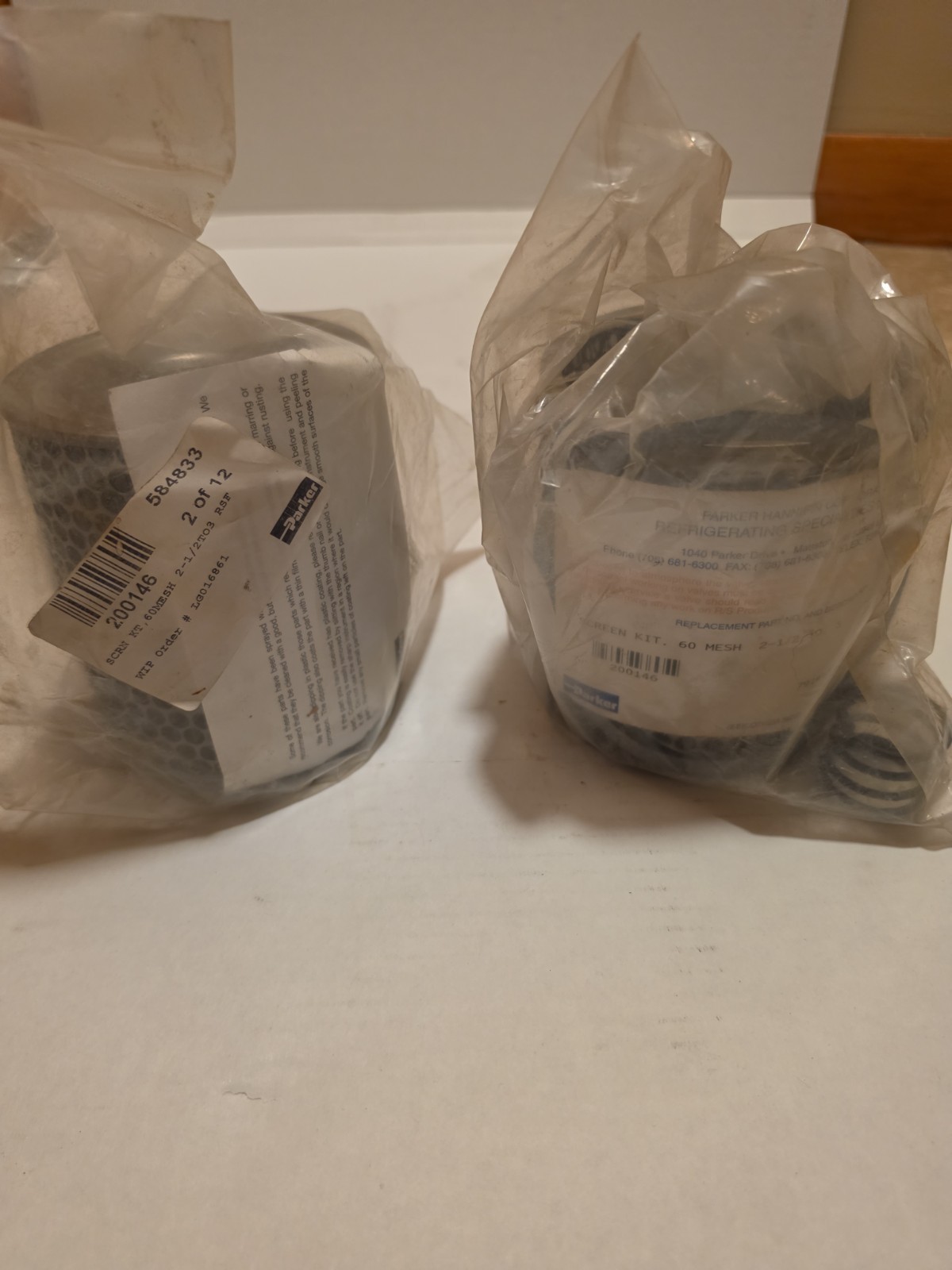 👍 2X Parker 200146 Screen Kit 60 mesh* 1 Sealed 1 Open Bag* *Same Day Shipping*