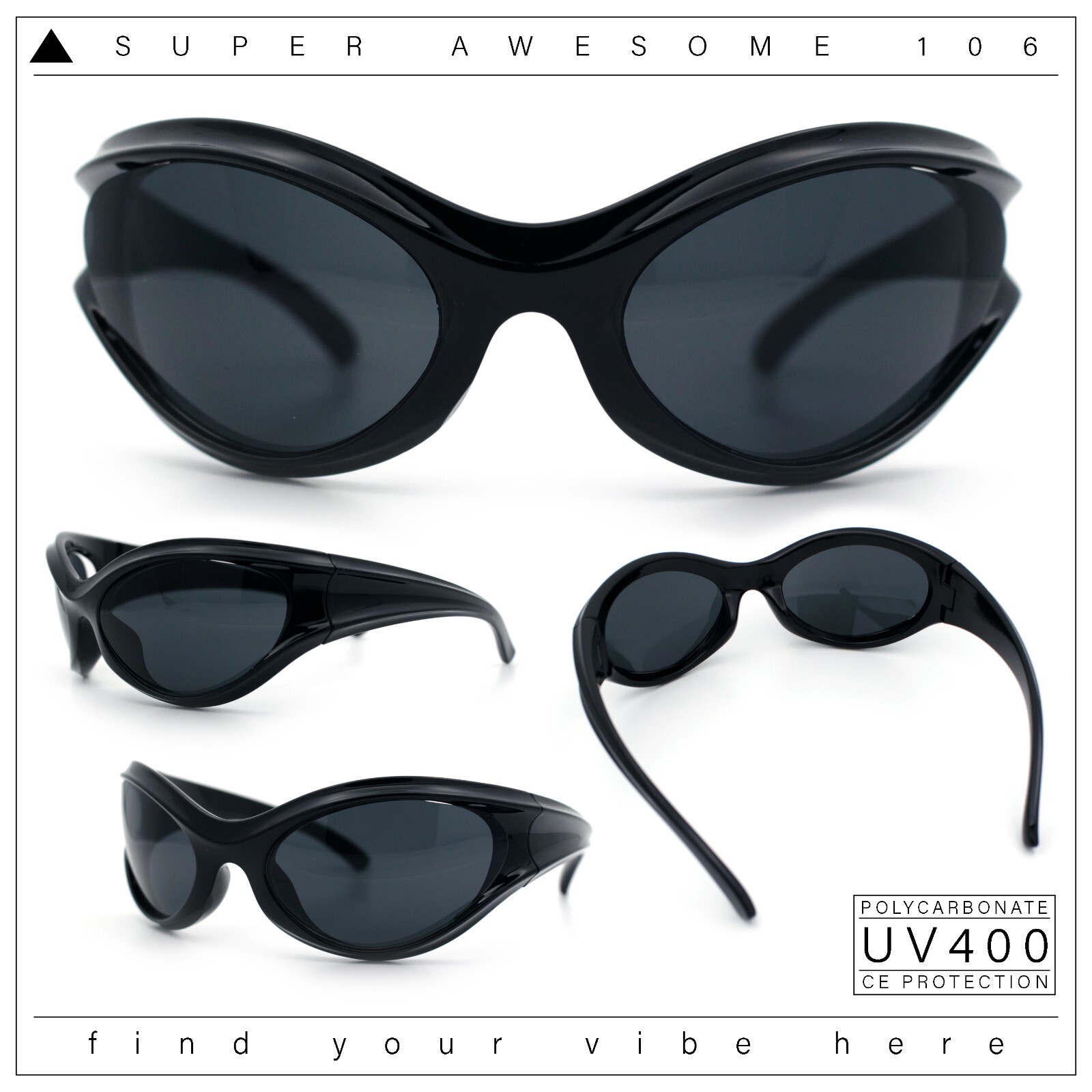 Womens Trendy 90s Oval Wrap Around Sport Plastic Fashion Sunglasses Womens Trendy 90s Oval Wrap Around Sport Plastic Fashion Sunglasses