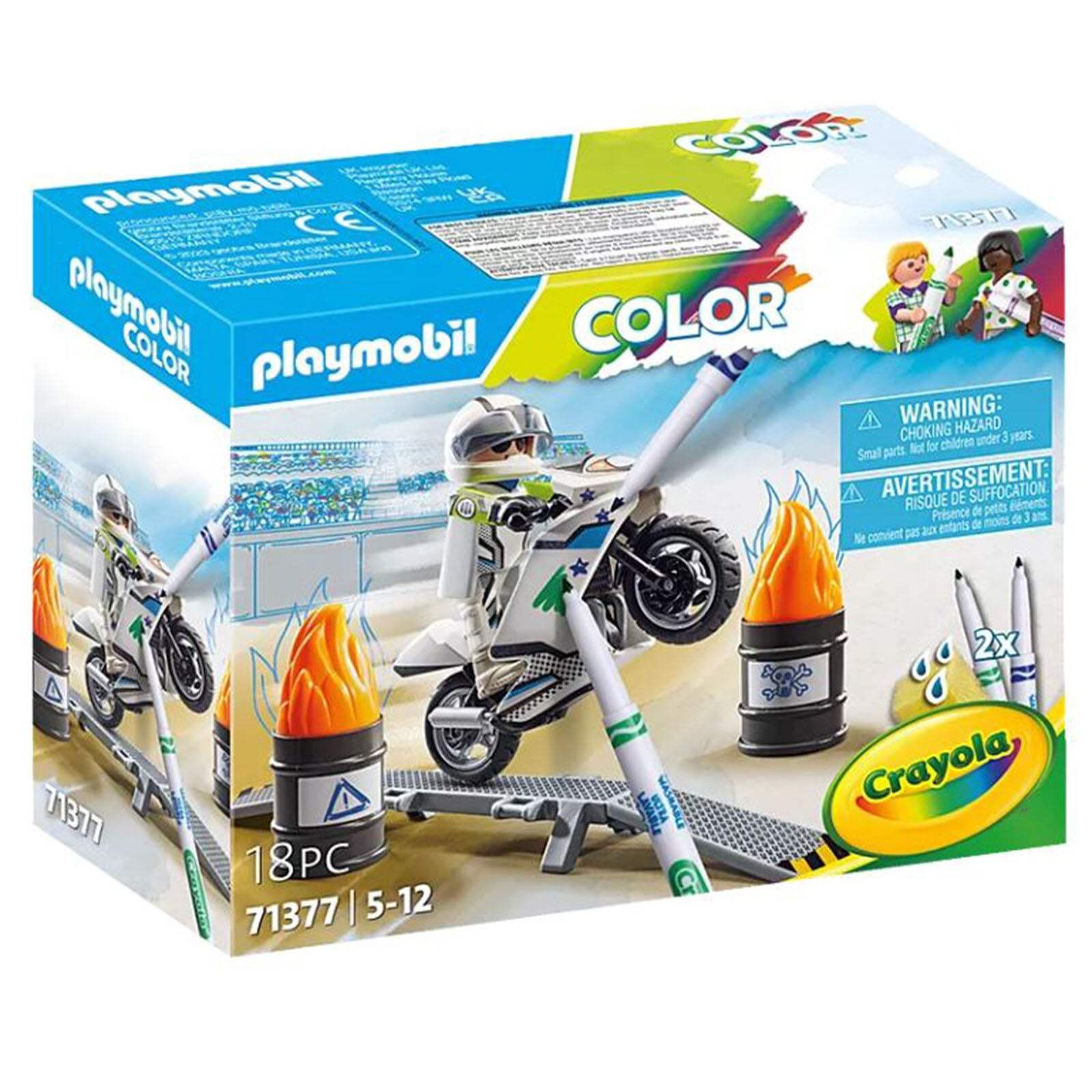Playmobil Color Motorbike Building Set 71377 NEW