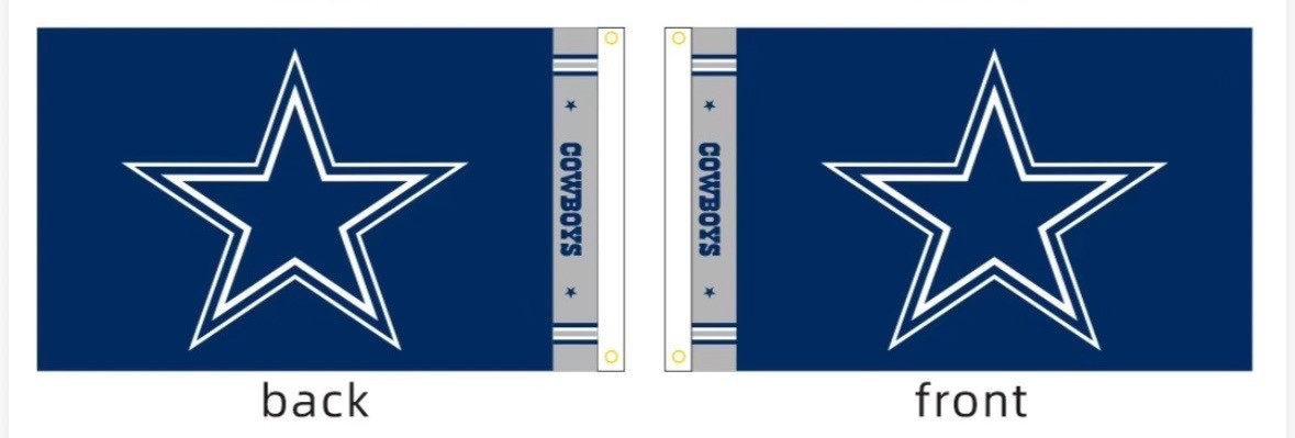 Dallas Cowboys Flag True Double Sided-3x5 Best Quality 🔥🔥🔥