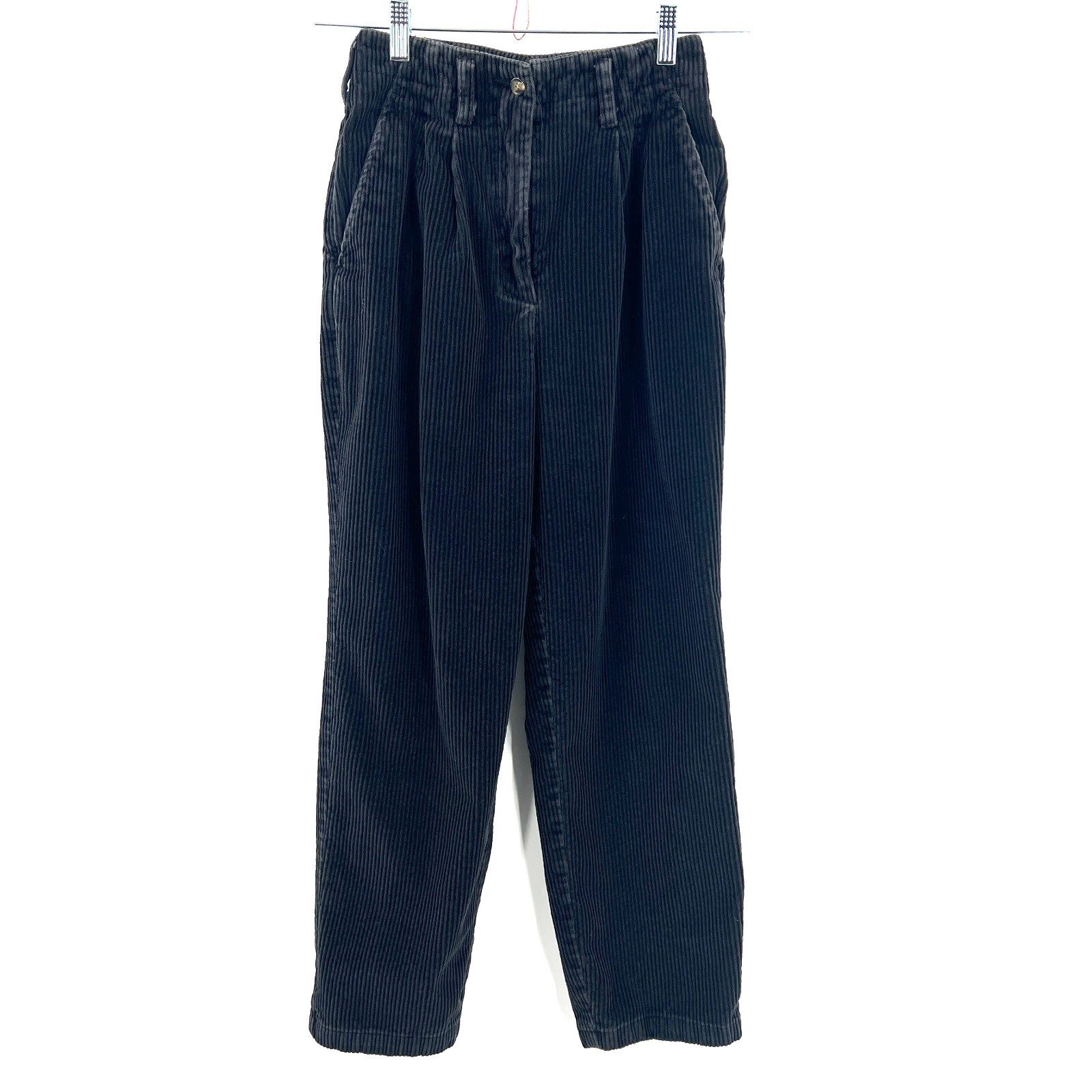Vintage the limited pleated front high rise black cottagecore cordroy pants 2 Vintage the limited pleated front high rise black cottagecore cordroy pants 2
