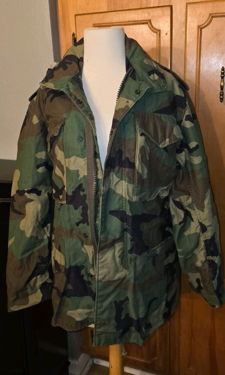 Vintage 1987 Authentic U.S. Military M-65 Field Jacket by Alpha Industries - XS