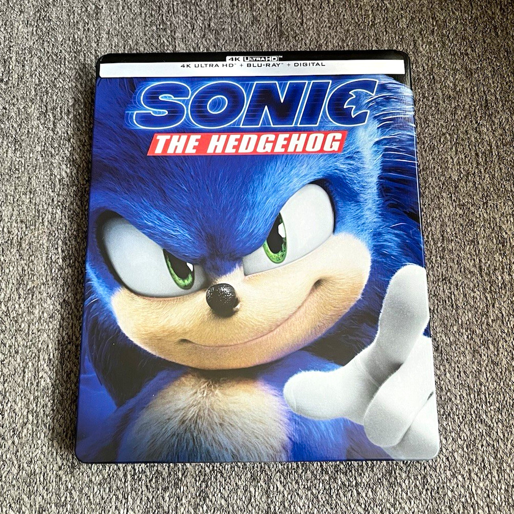Paramount Sonic the Hedgehog 4K UHD Blu-ray Steelbook + Digital Copy PG 2020 Paramount Sonic the Hedgehog 4K UHD Blu-ray Steelbook + Digital Copy PG 2020