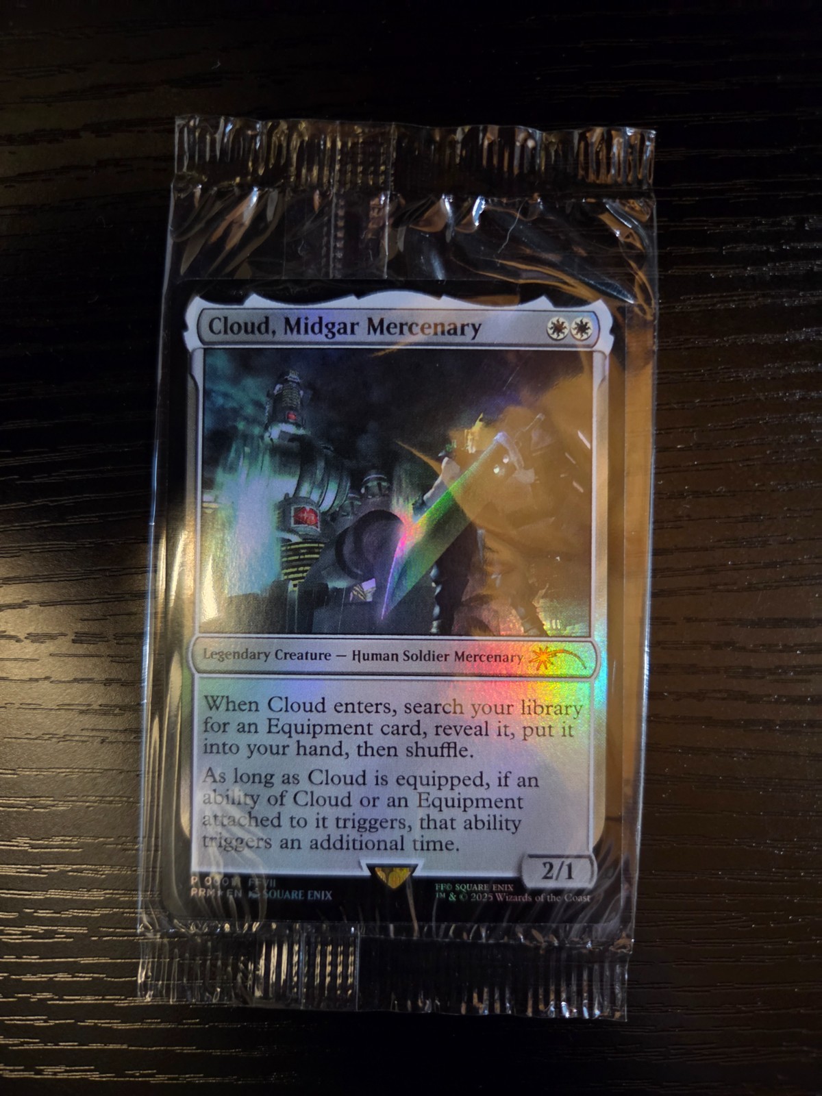Cloud, Midgar Mercenary Foil Promo P 0001 W/game- Sealed Magic the Gathering MTG