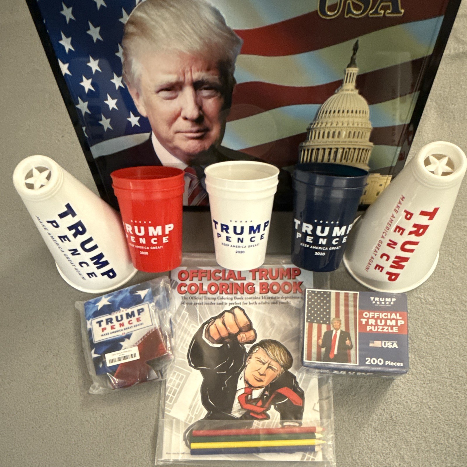 Rare President Donald Trump official merchandise lot  Rare President Donald Trump official merchandise lot 