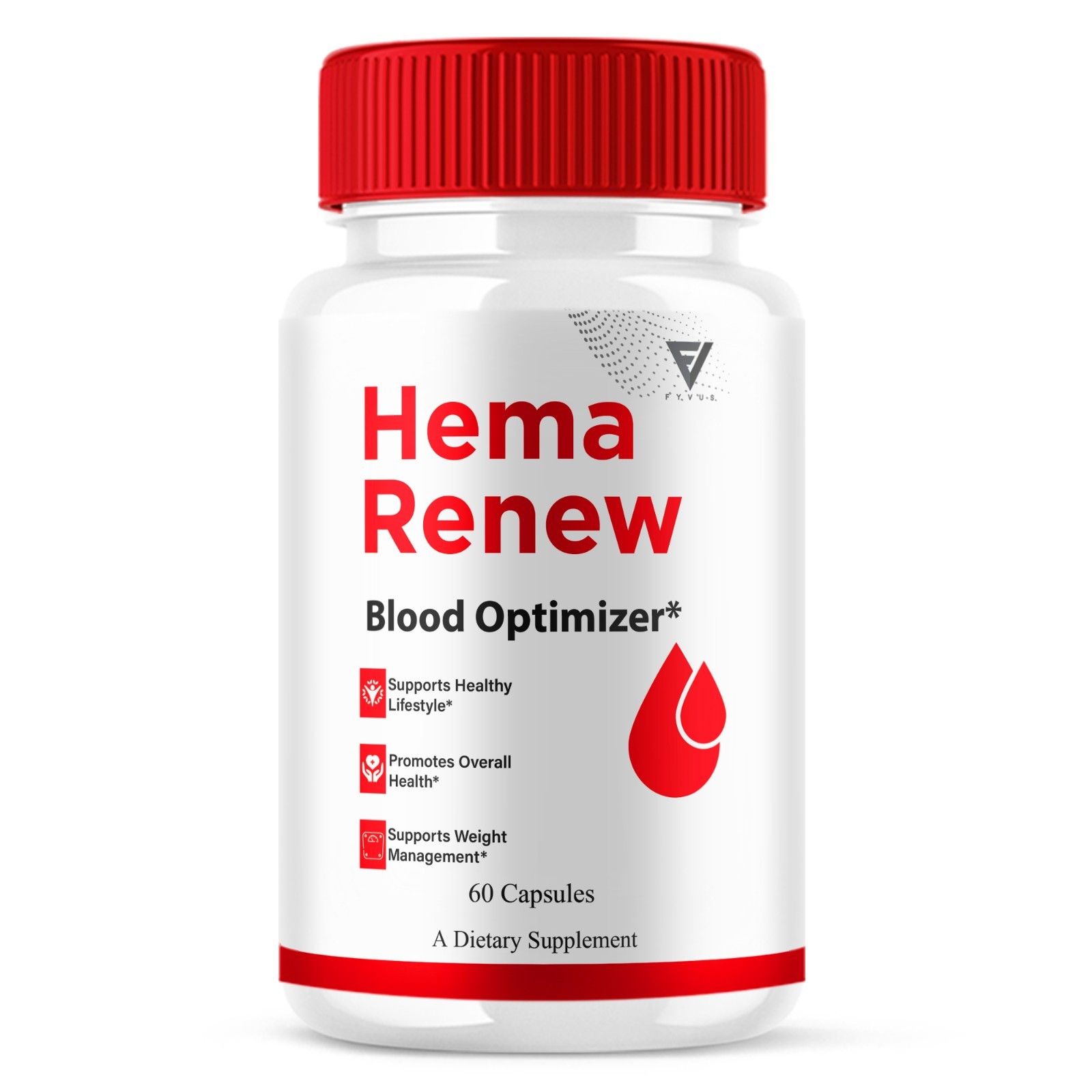 Hema Renew Blood Support Capsules, HemaRenew Supplement (60 Capsules)