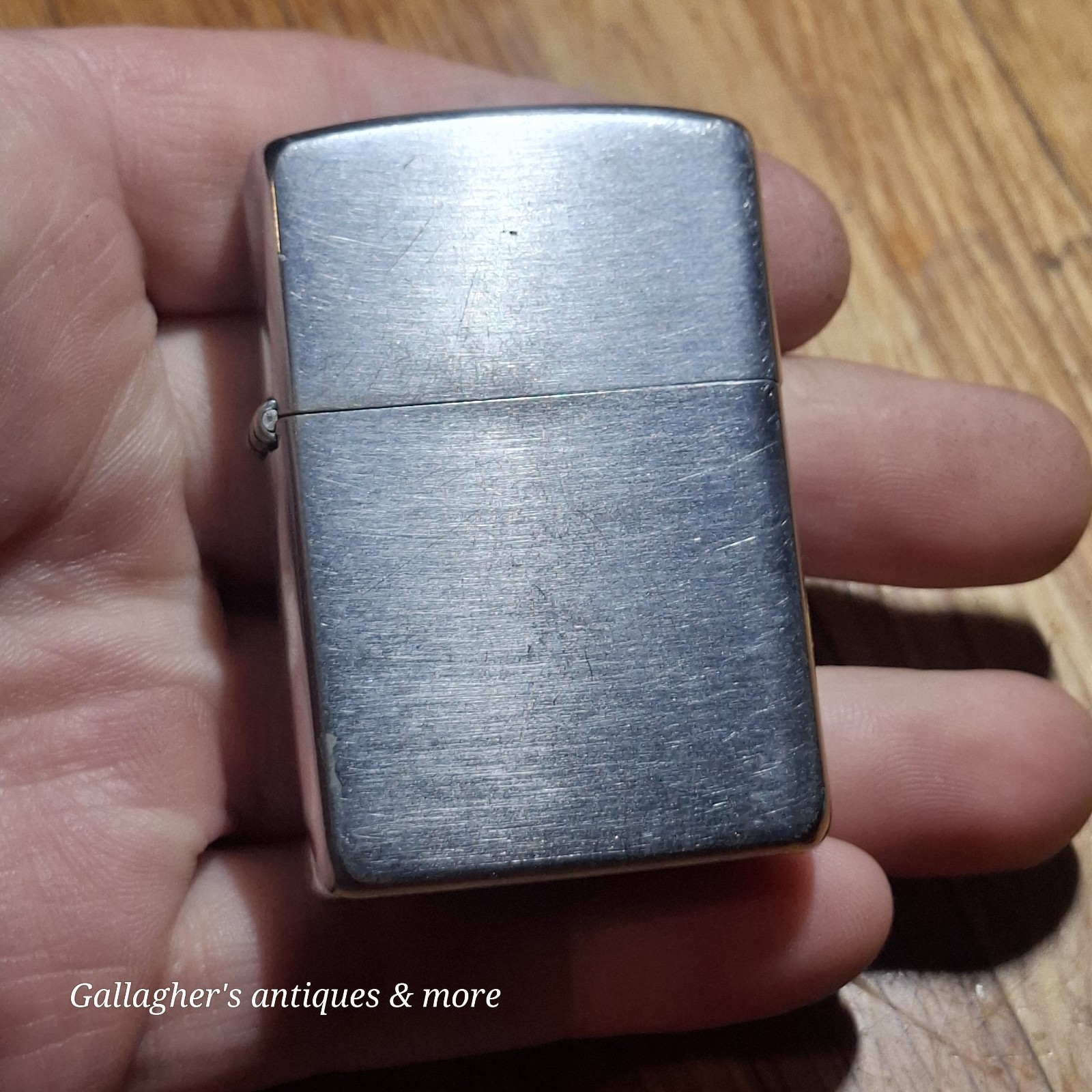 Vintage 1953-1955 Zippo Pocket Lighter - Block Logo, Pat. 2517191, Pat. Pend.