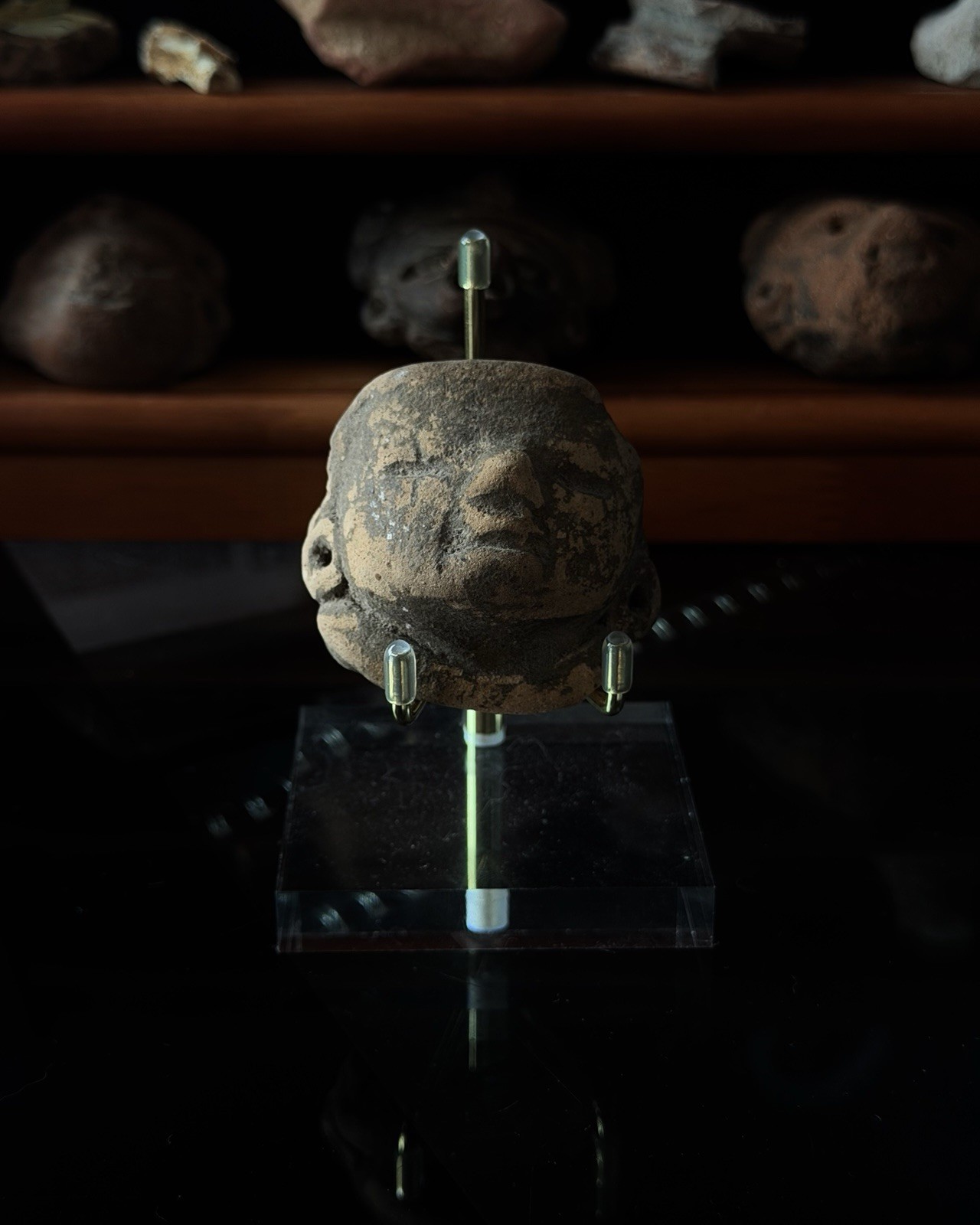 Pre-Columbian Head Fragment Artifact Likely Veracruz Remojadas