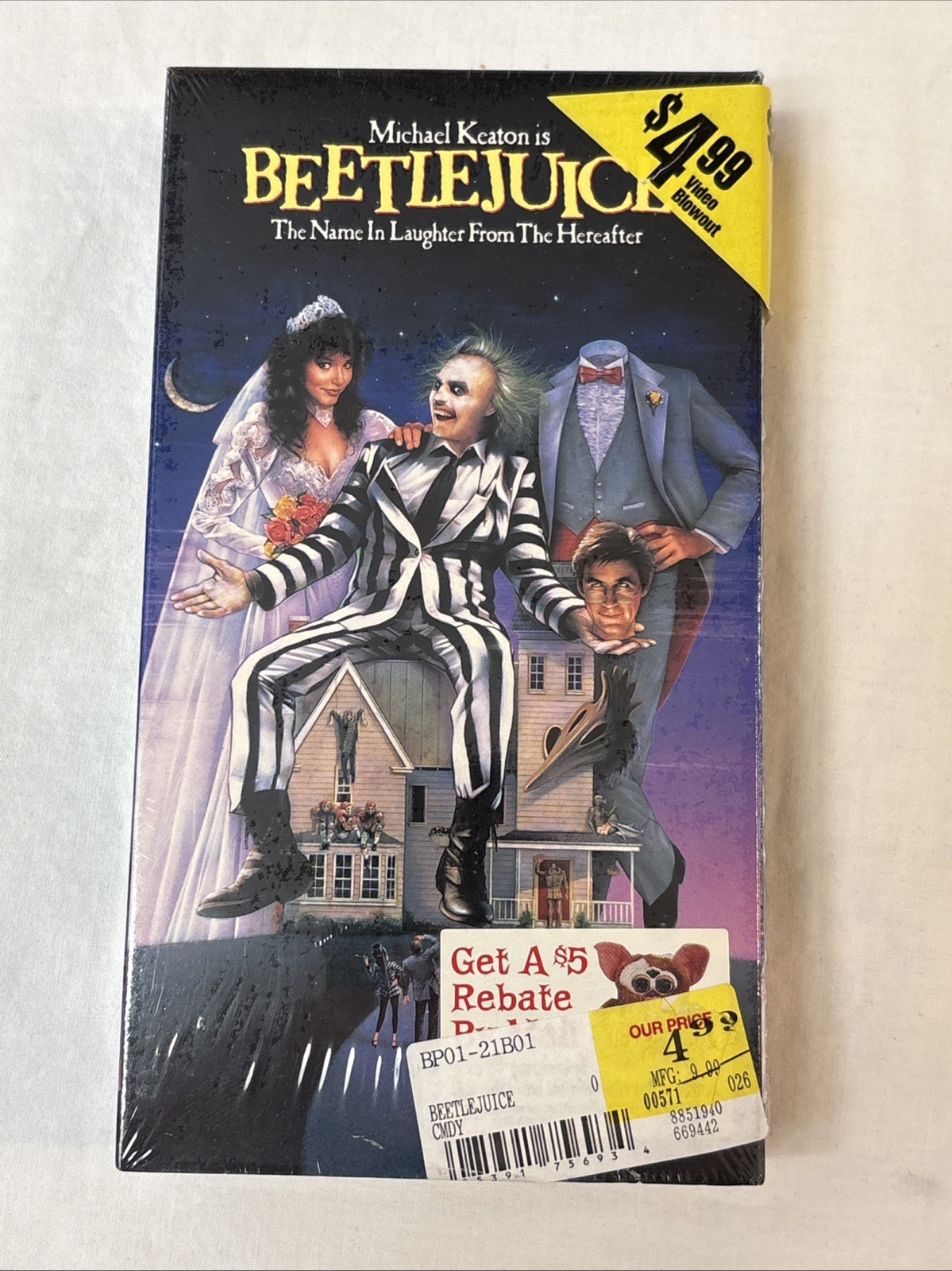 Beetlejuice VHS 1991 Release Factory Sealed Brand New Vintage Warner Home Video