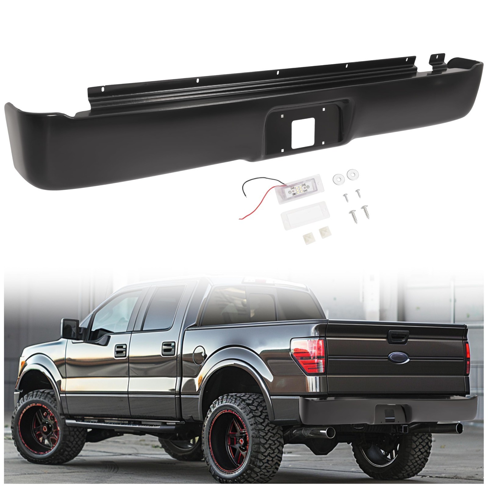 HECASA Rear Roll Pan for 2004-2014 Ford F-150 Fleetside Styleside