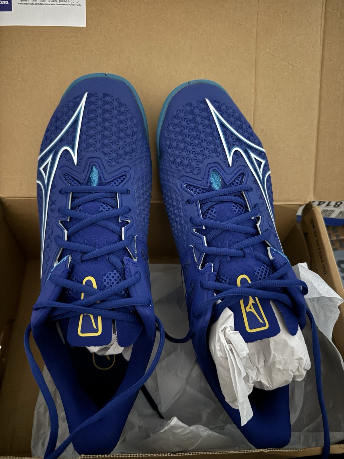 Mizuno Wave Enforce Tour 2 AC Men’s Tennis Shoes Blue-white Us Men’s 11.5
