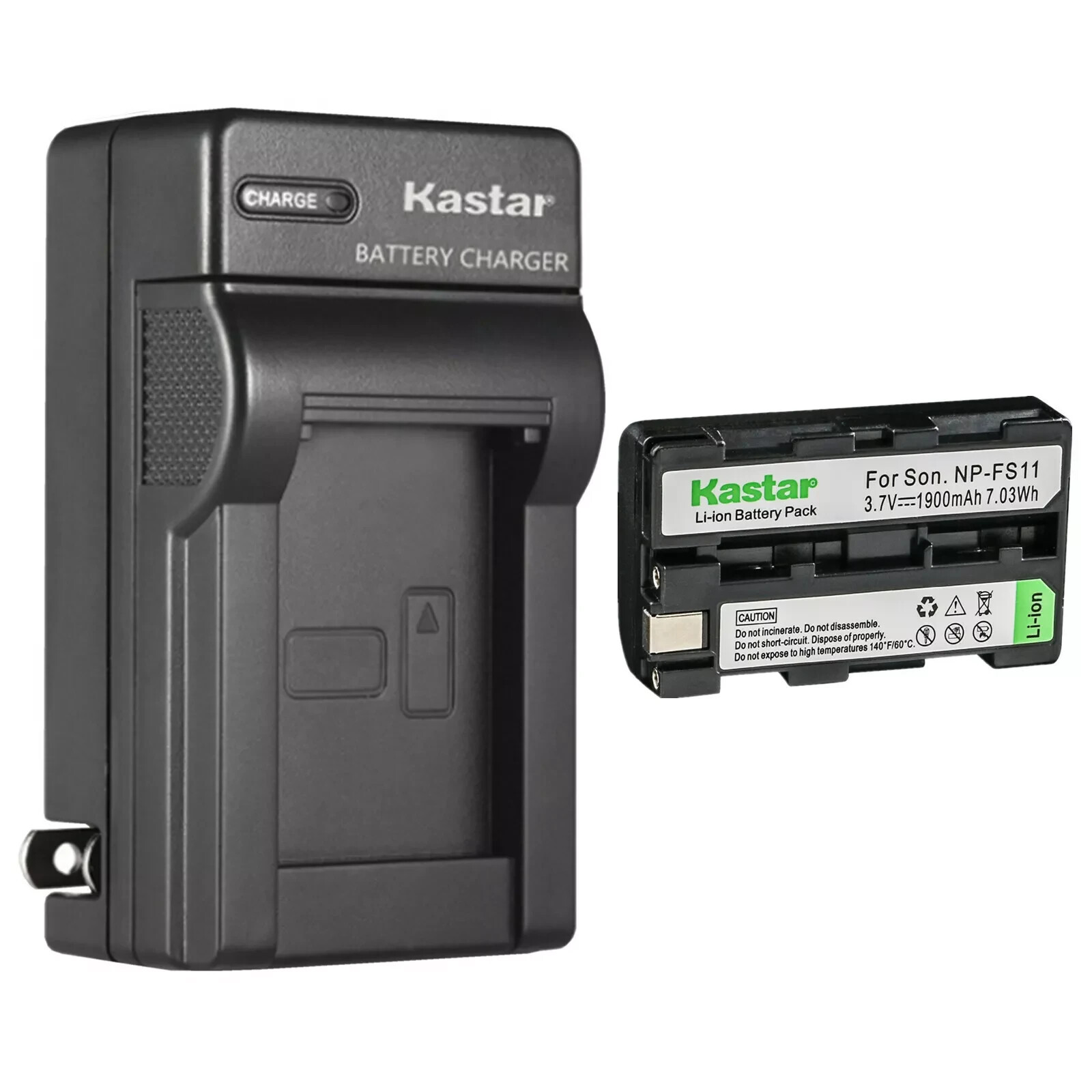 Wall Charger & 1 battery for Sony NP-FS11 DCR-PC1 PC2 PC3 PC4 PC5