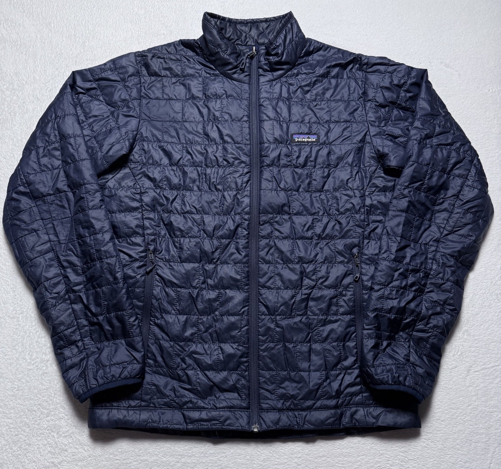 Patagonia Nano Puff Jacket Mens Medium Blue Quilted Primaloft Full Zip 84212
