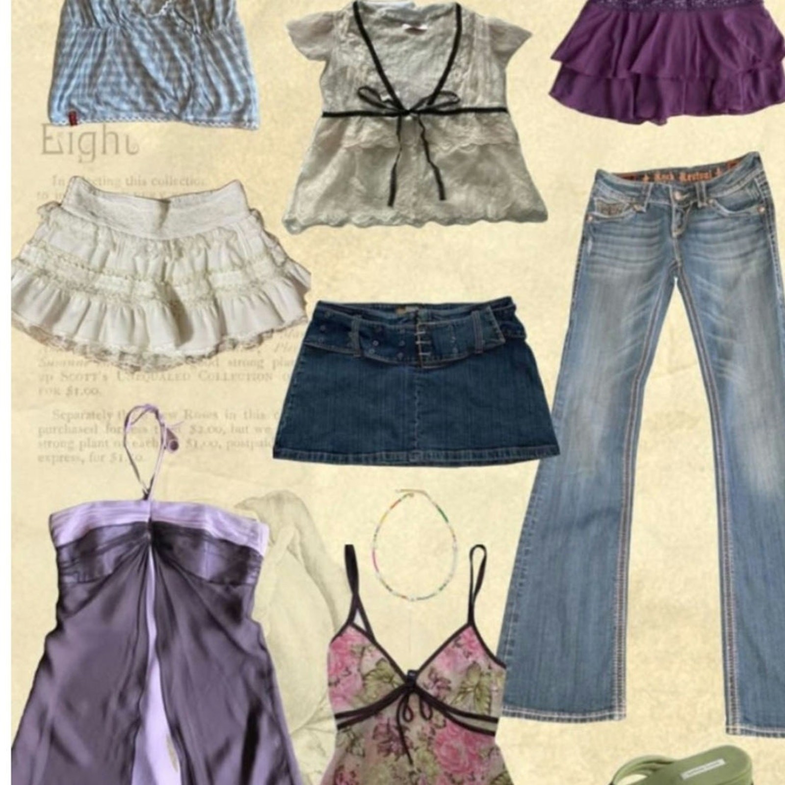 Vintage MYSTERY Clothing-Shirts Skirts Dresses Bags (Y2K 90s Fairy Cottage Boho)