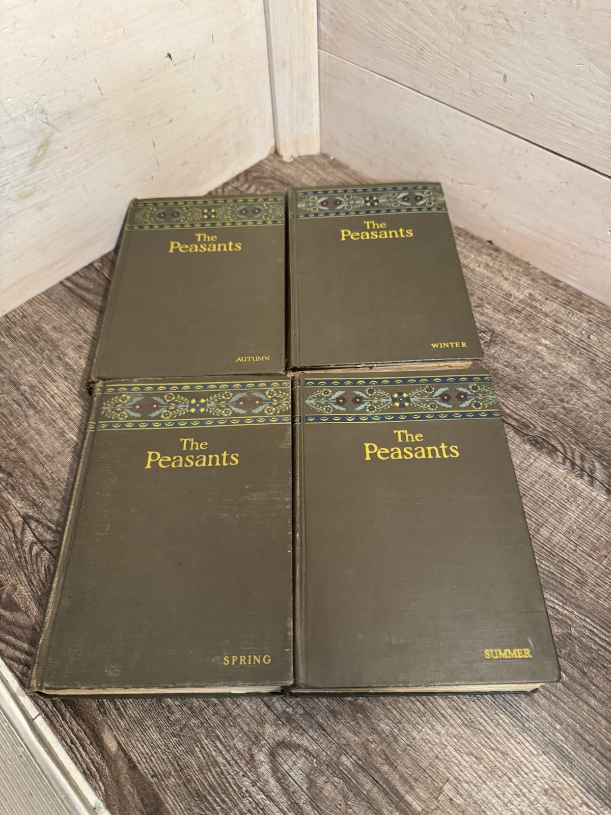 The Peasants Ladislas Reymont 4 Vol Spring, Summer, Autumn Winter- 1925 Complete