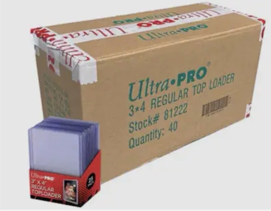 ULTRA PRO REGULAR 3X4 STANDARD TOP LOADER, 40 PACKS of 25 (1000 CT CASE) ULTRA PRO REGULAR 3X4 STANDARD TOP LOADER, 40 PACKS of 25 (1000 CT CASE)