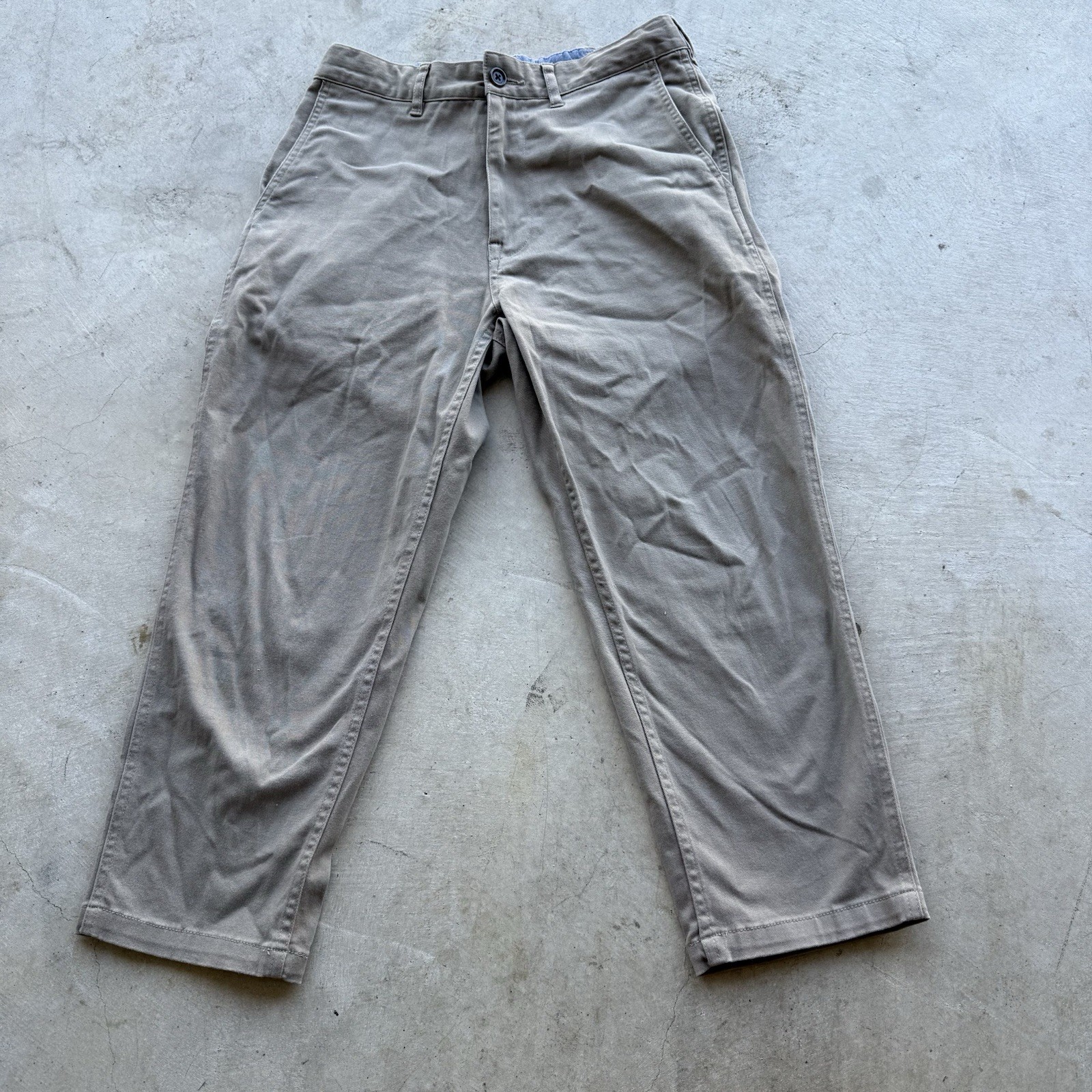 B MING by BEAMS Drawstring Button Pants Chino Pants Cropped 28x21