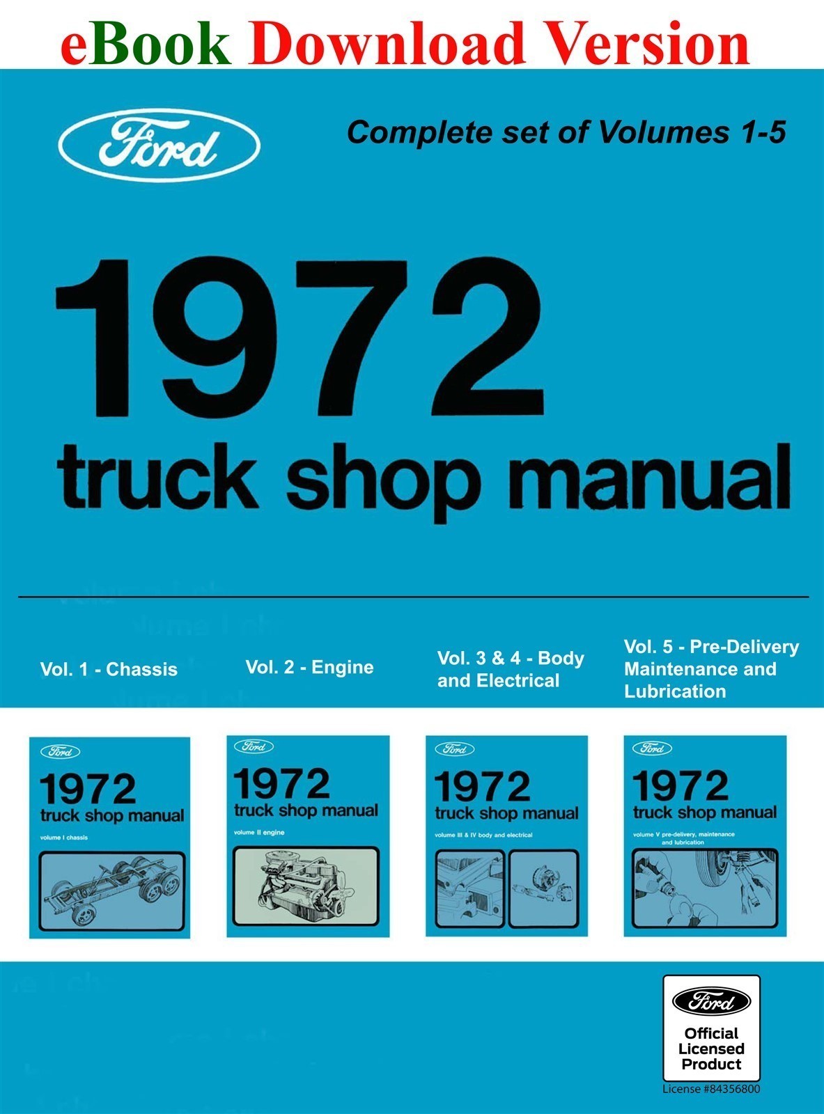1972 Ford Truck Shop Manual (eBook Download)