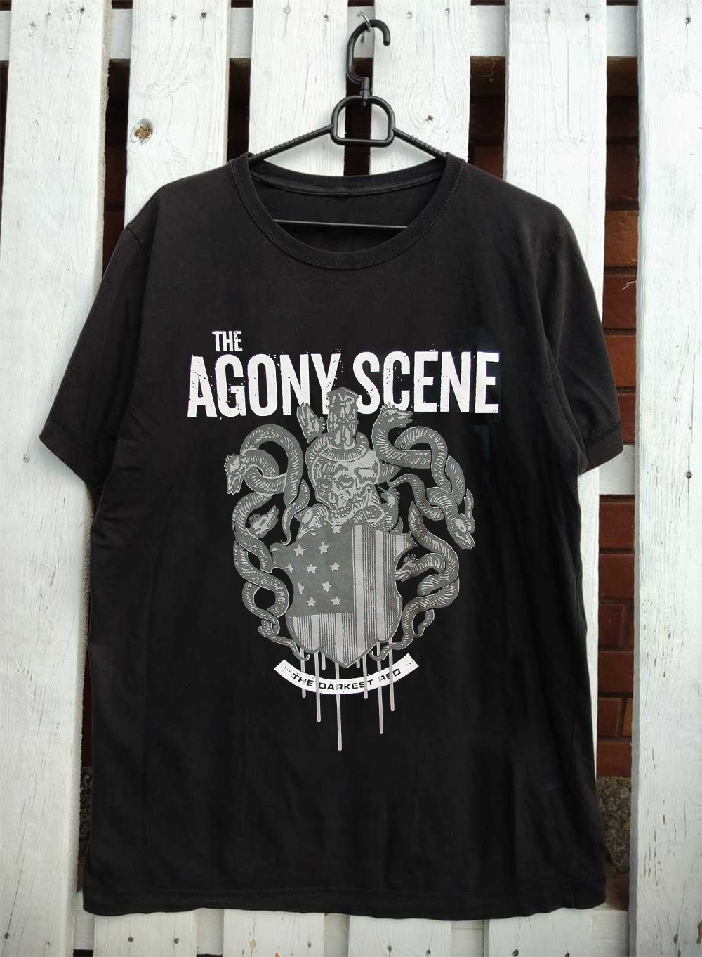 VTG THE AGONY SCENE Band Collection Black All Size T-Shirt AL332