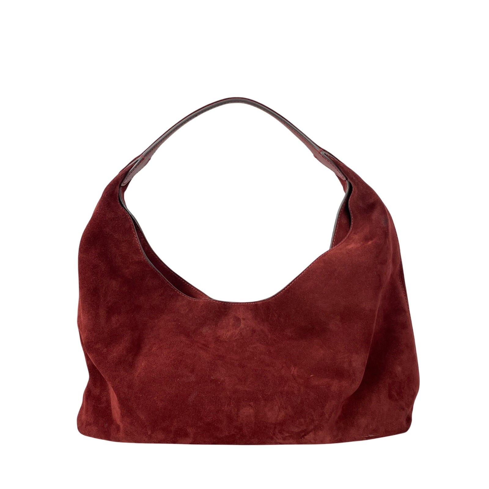 NEW Madewell The Mylie Red Burgundy Italian Suede Shoulder Handbag Size OS NEW Madewell The Mylie Red Burgundy Italian Suede Shoulder Handbag Size OS