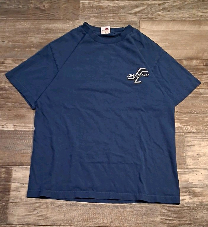 Super Sick 90s Santa Cruz Men\'s Blue Cotton T-Shirt M Super Sick 90s Santa Cruz Men\'s Blue Cotton T-Shirt M