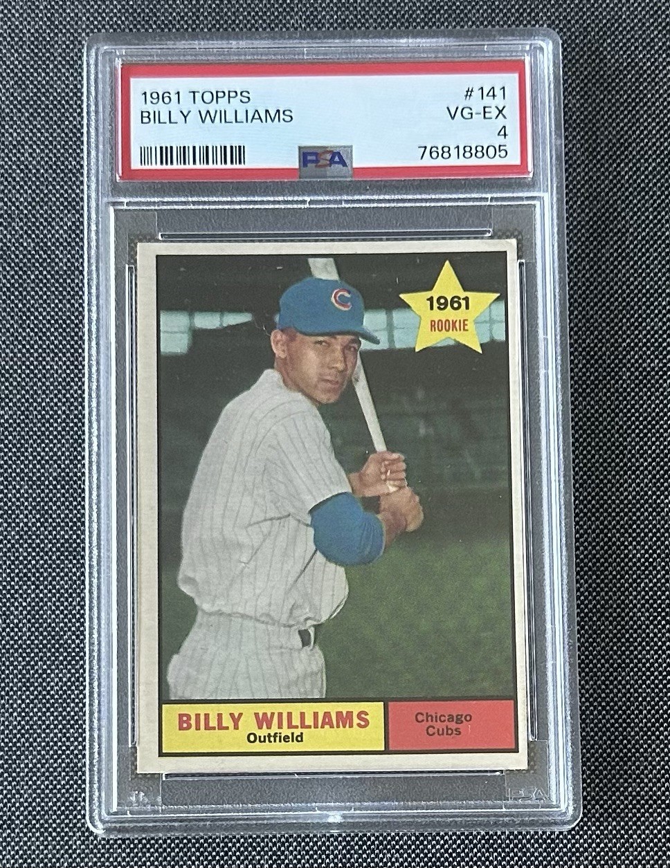 1961 Topps - Billy Williams #141 (RC) - Chicago Cubs PSA 4