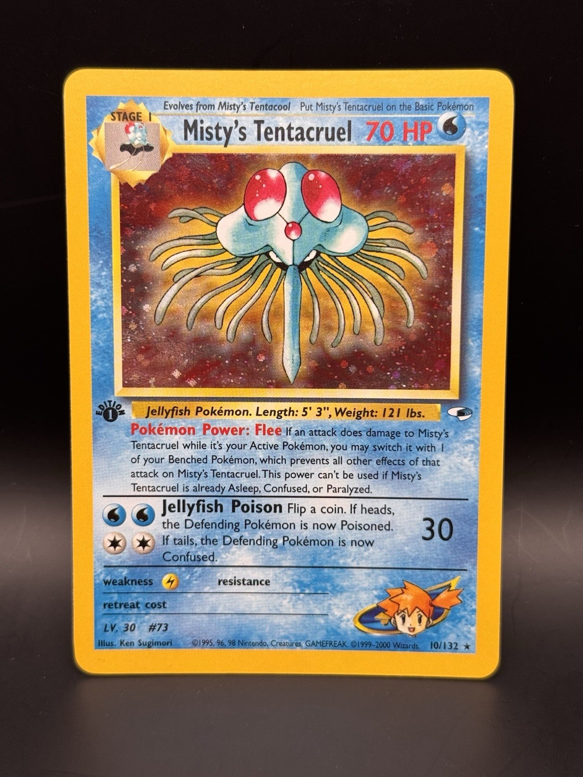 NM - Misty's Tentacruel (1st Edition) 010/132 Pokemon Gym Heroes