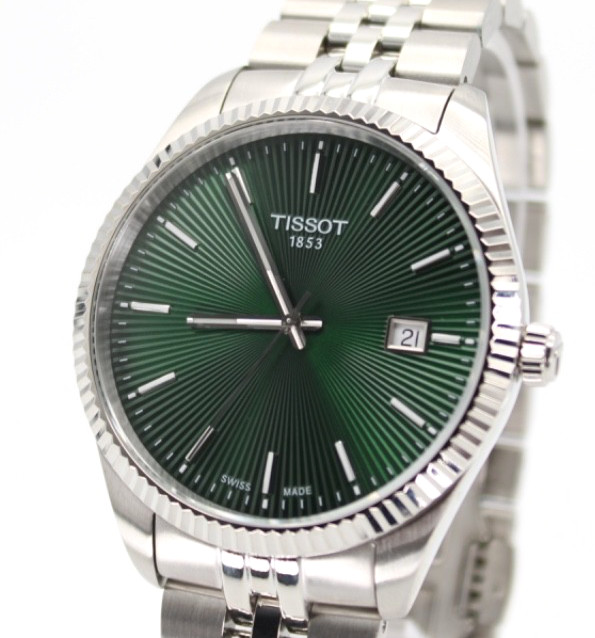 Tissot Ballade 40mm Green Dial Steel Watch T156.410.11.091.00