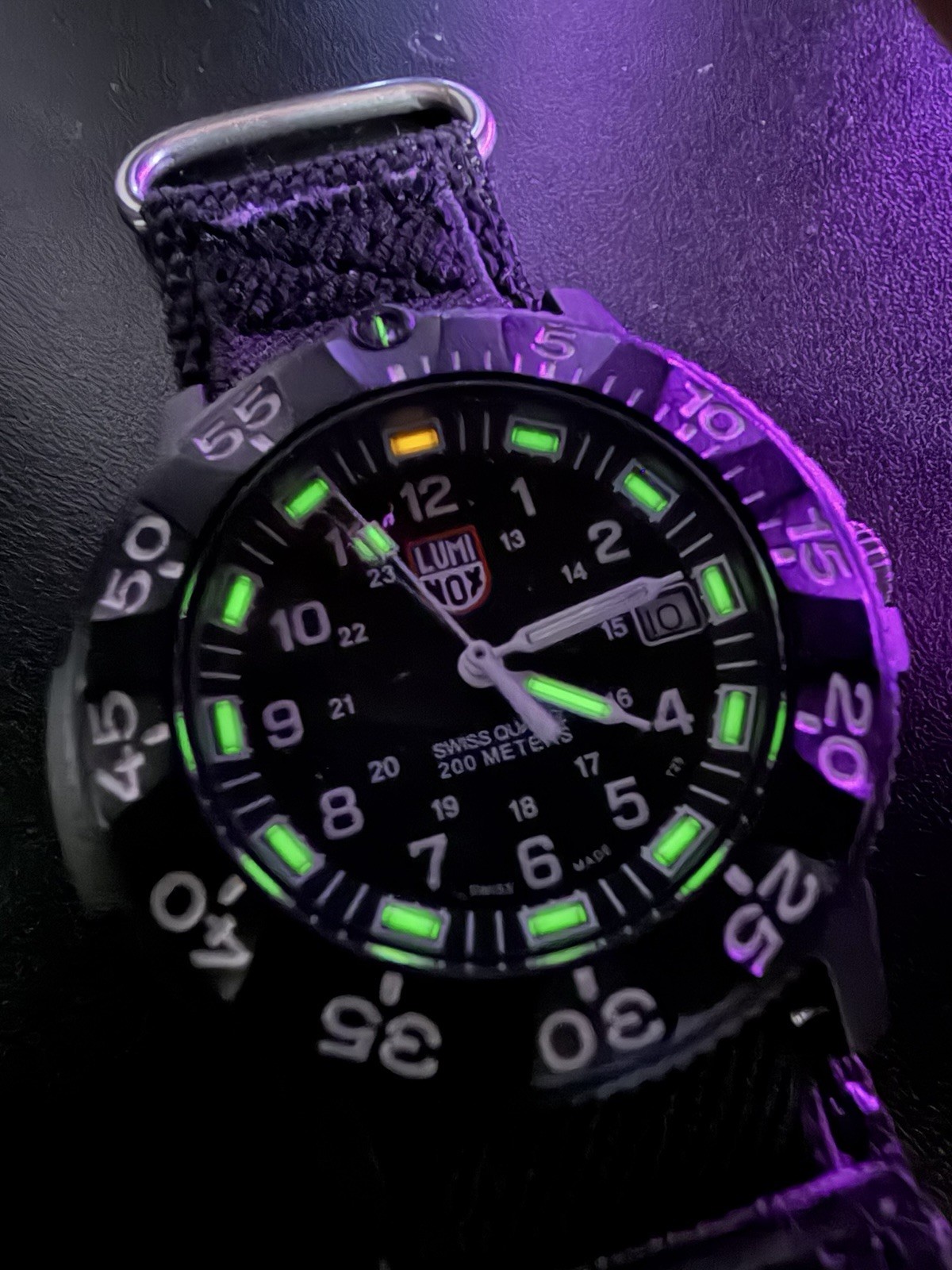Luminox 3001 Heritage Navy Seal Dive Watch 43mm with Hook and Loop strap.