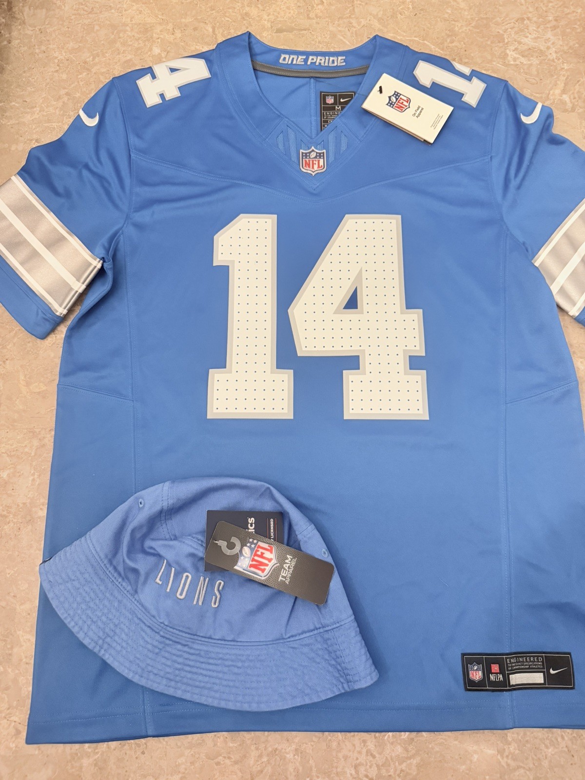 Limited Hand Autographed Amon-Ra St. Brown Detroit Lions Playing Jersey #14
