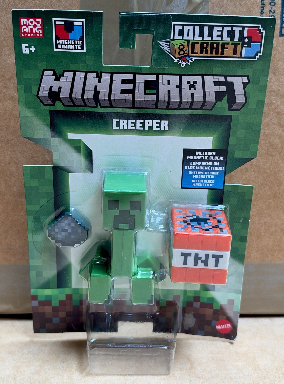 Mattel Minecraft 2026 Collect & Craft CREEPER 3.25 Inch Action Figure *IN HAND*