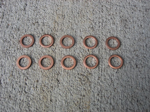 10 - Ford Copper Housing Washers - 9 10 - Ford Copper Housing Washers - 9